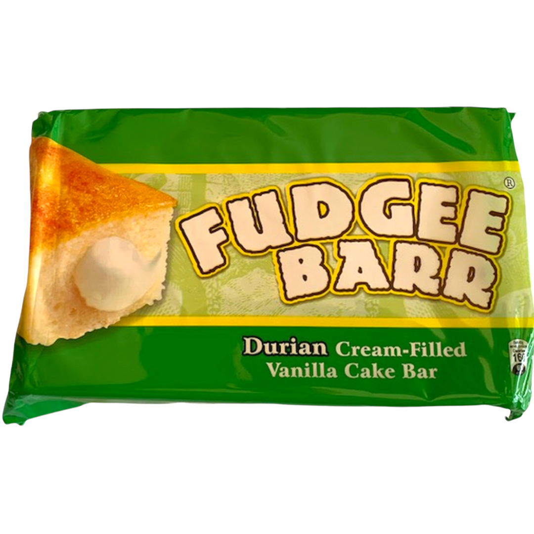 Fudgee Barr - DURIAN Cream-Filled Vanilla Cake Bar 38 G X 10 Pack