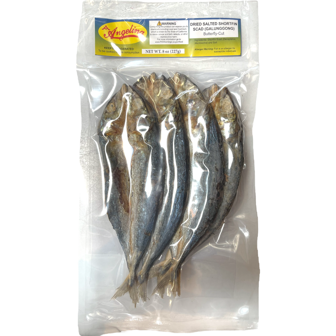 Angelina - Dried Salted Shortfin Scad (Galunggong) 8 OZ