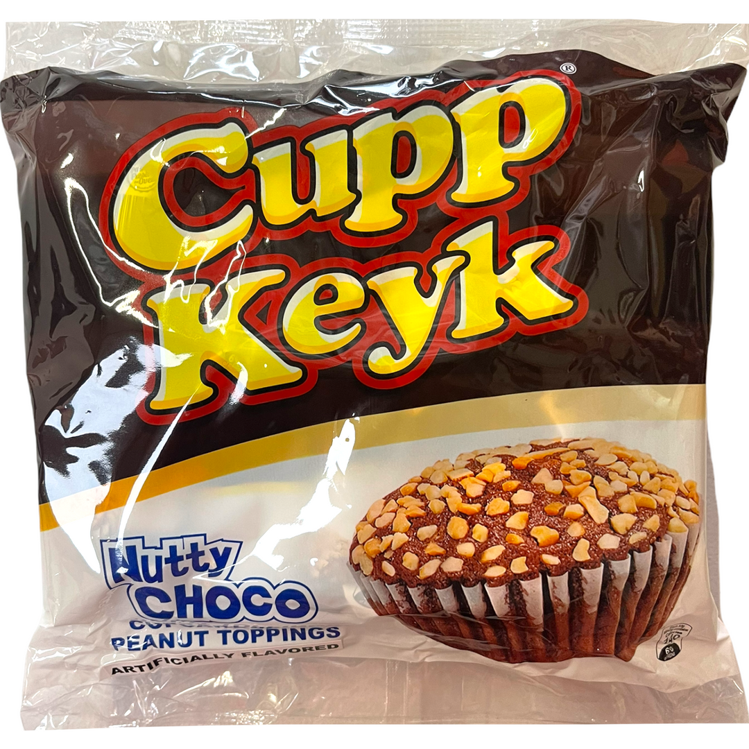 Cupp Keyk - Nutty Choco Cupcake with Peanut Toppings 10 PACK