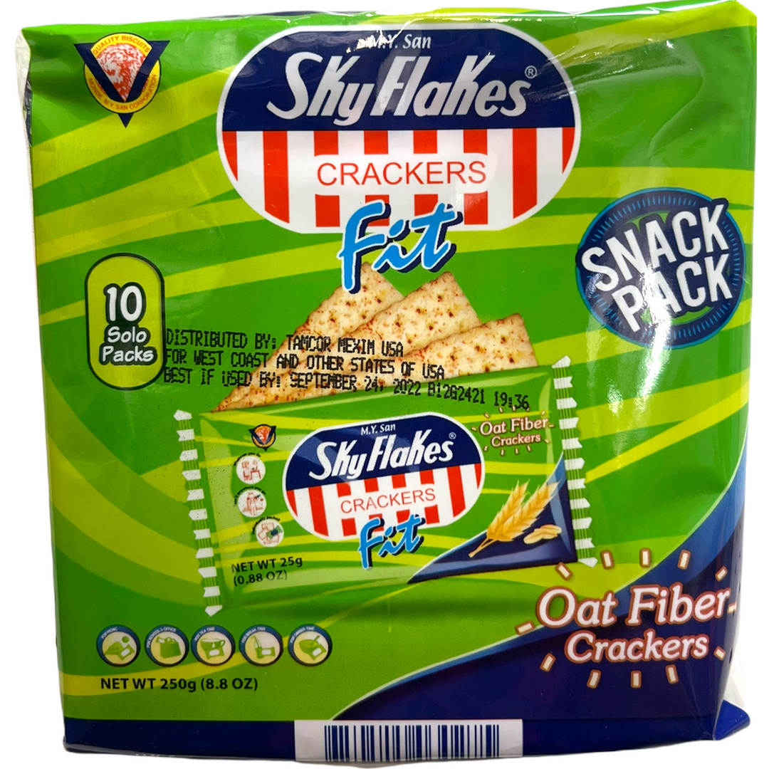 MY San - Skyflakes Fit Oat Fiber Crackers 25 G X 10 Packs