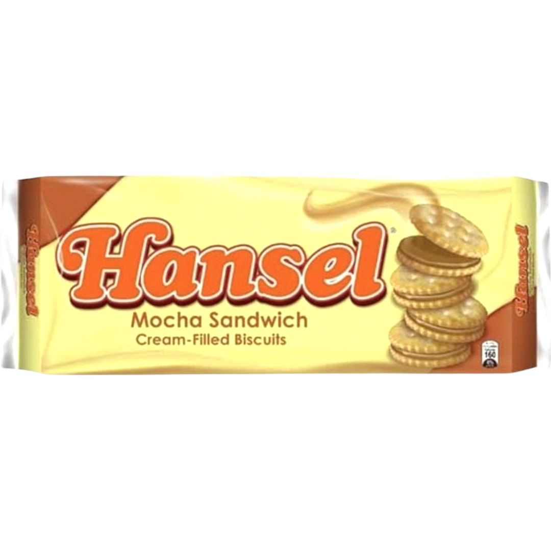 Rebisco - Hansel Mocha Sandwich - Cream-Filled Biscuits 31 G X 10 Pack