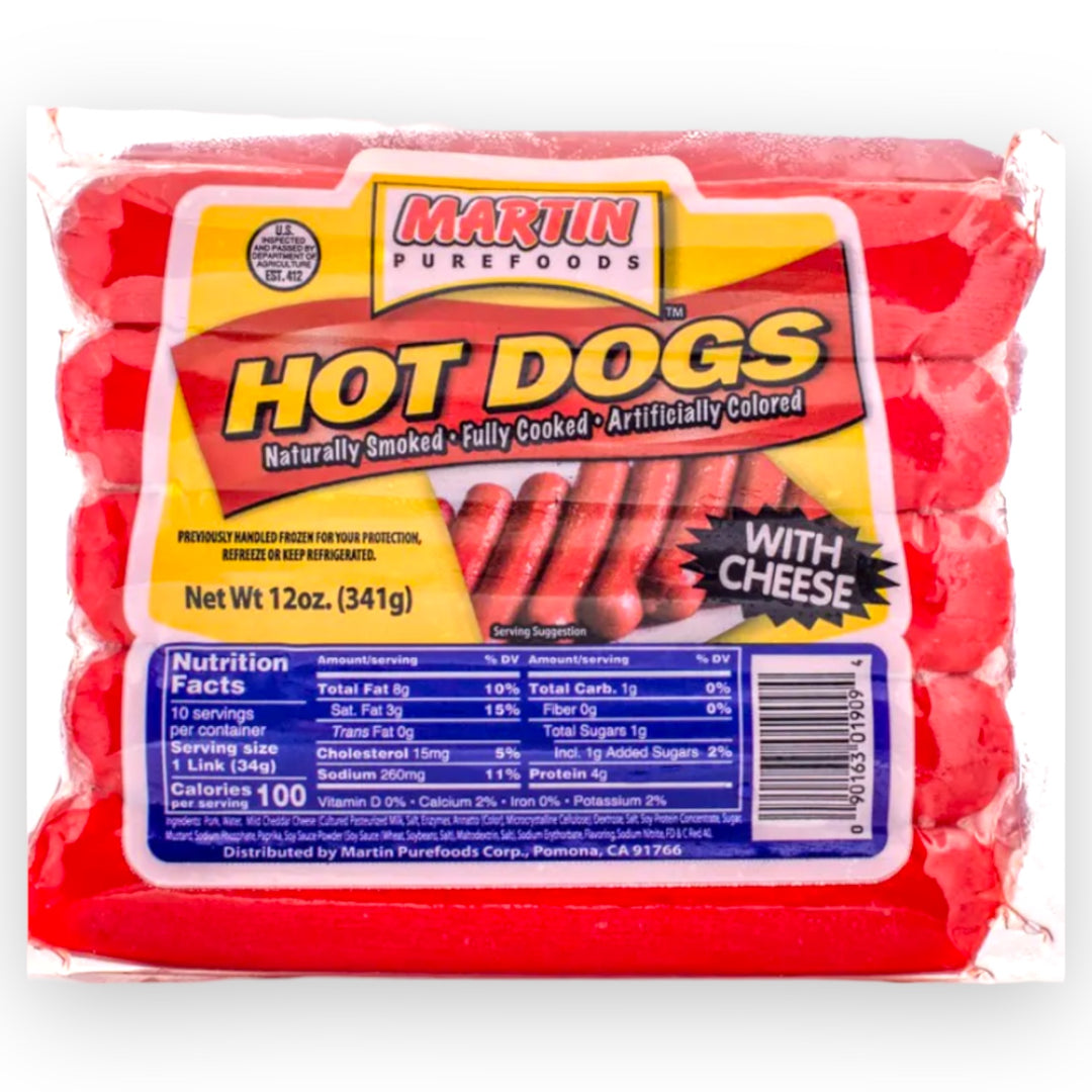 Martin Purefoods - Hot Dogs with Cheese 12 OZ