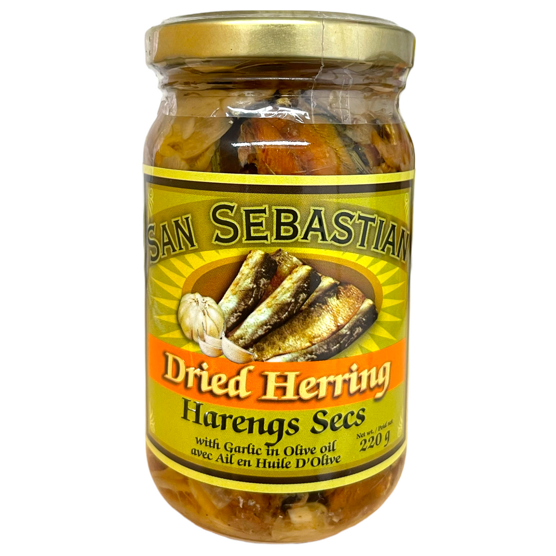 San Sebastian - Dried Herring (TUYO) with Garlic in Olive Oil 220 G
