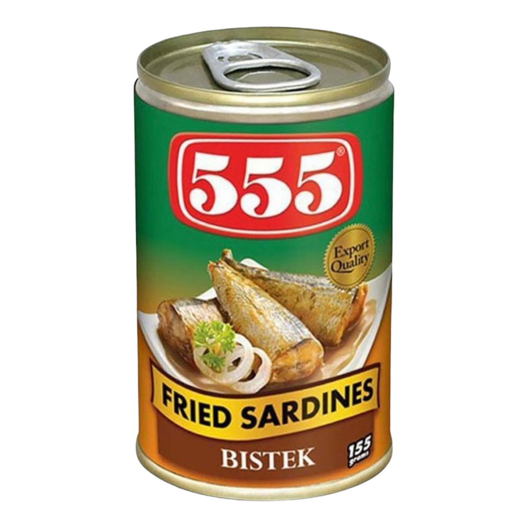 555 - Fried Sardines Bistek - Steak Style Sauce 5.5 OZ