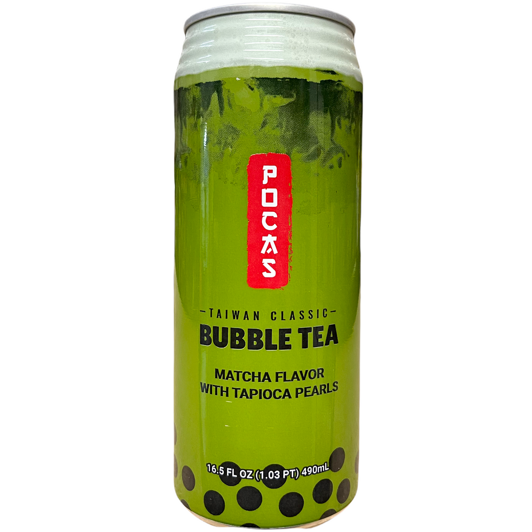 Pocas - Taiwan Classic Bubble Tea Matcha 16.5 FL OZ