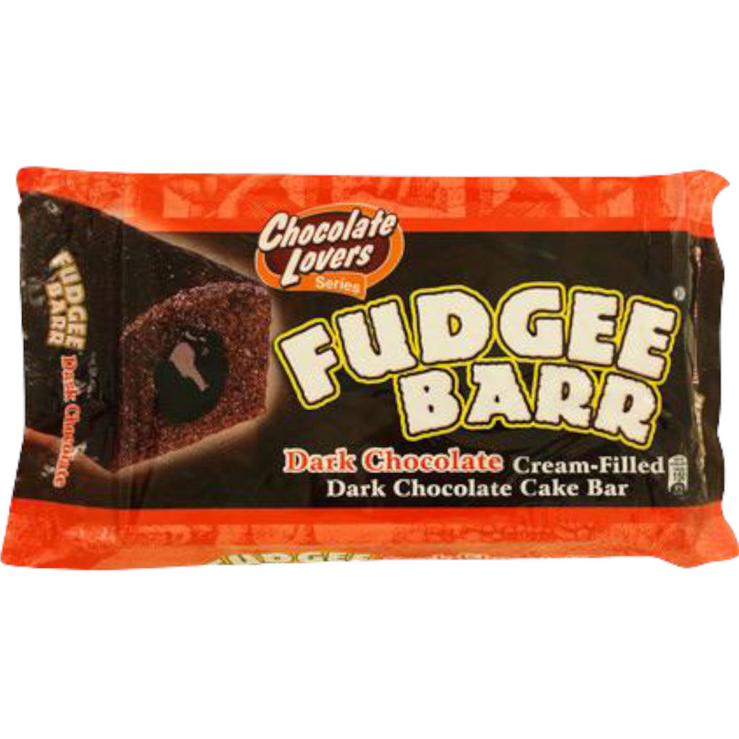 Fudgee Barr - Dark Chocolate Cream-Filled Dark Chocolate Cake Bar 38 G X 10 Pack