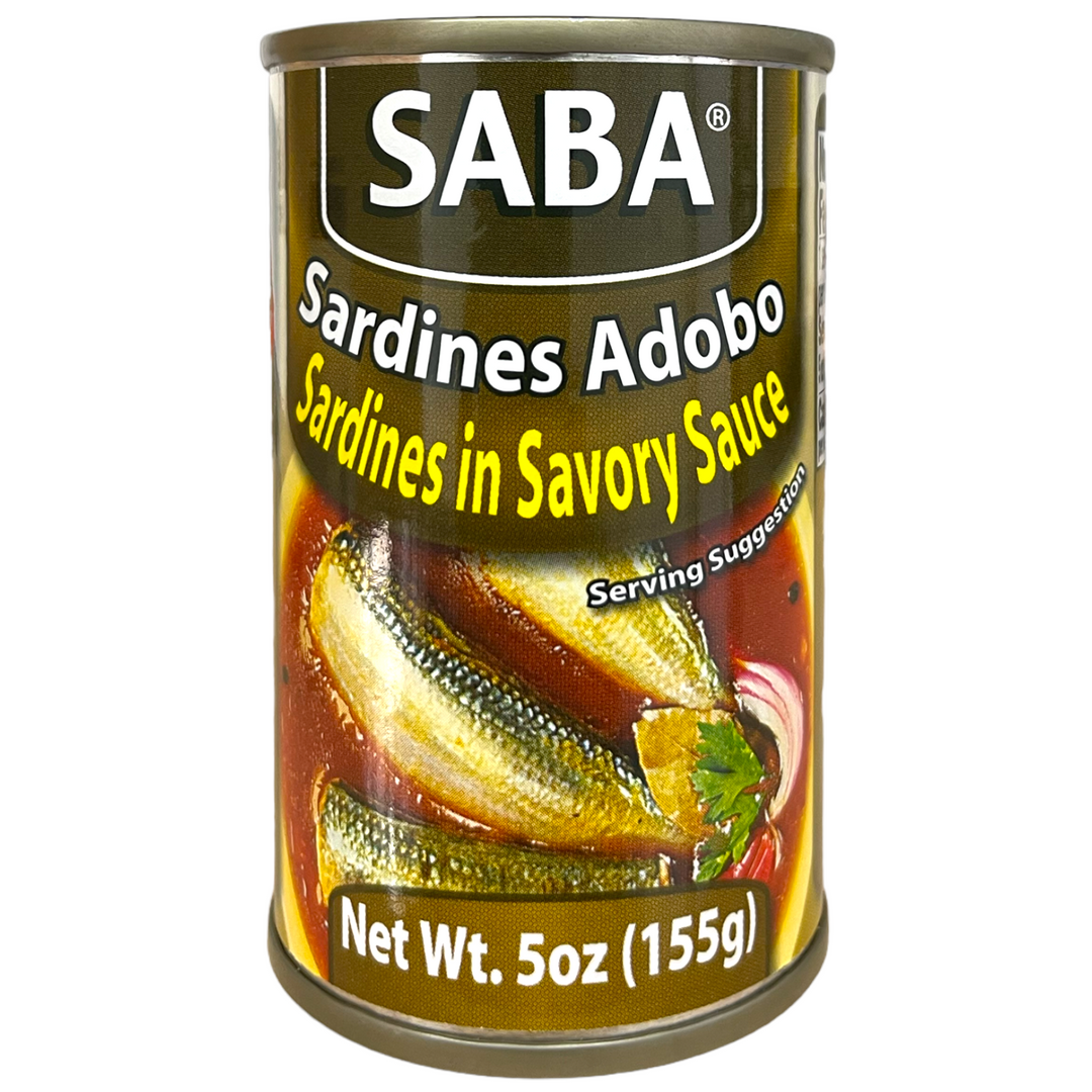 SABA - Sardines Adobo - Sardines in Savory Sauce 5 OZ