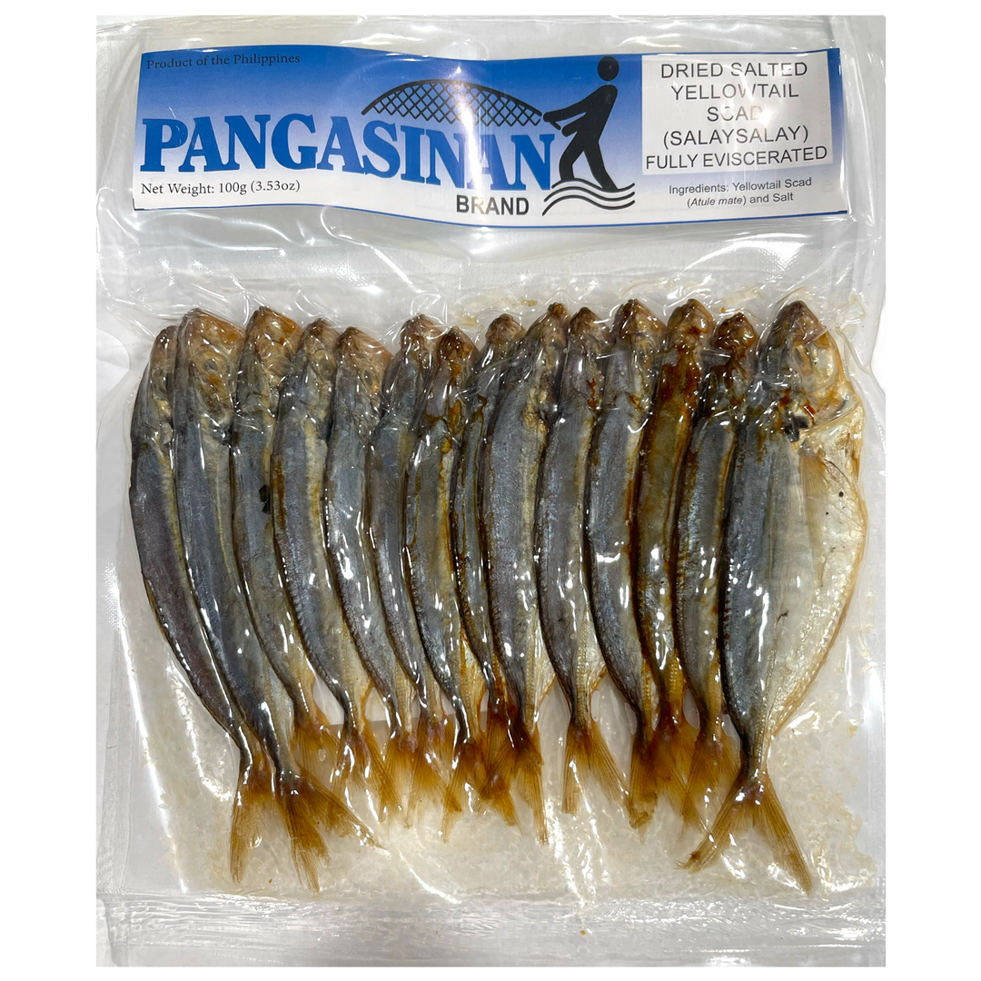 Pangasinan - Dried Salted Yellowtail Scad (SALAYSALAY) 3.53 OZ