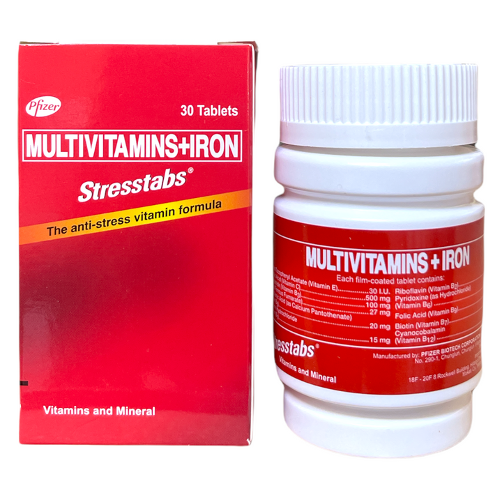 Pfizer - Multivitamins + Iron Stresstabs 30 Tablets