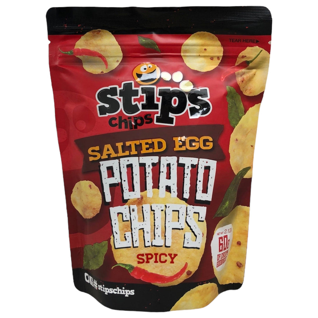 Stips Chips - Salted Egg Potato Chips SPICY 2.12 OZ