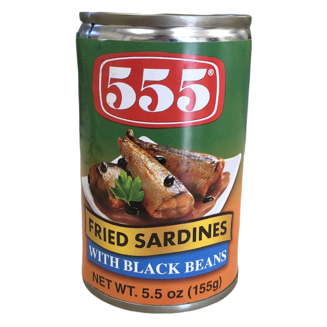 555 - Fried Sardines with Black Beans 5.5 OZ
