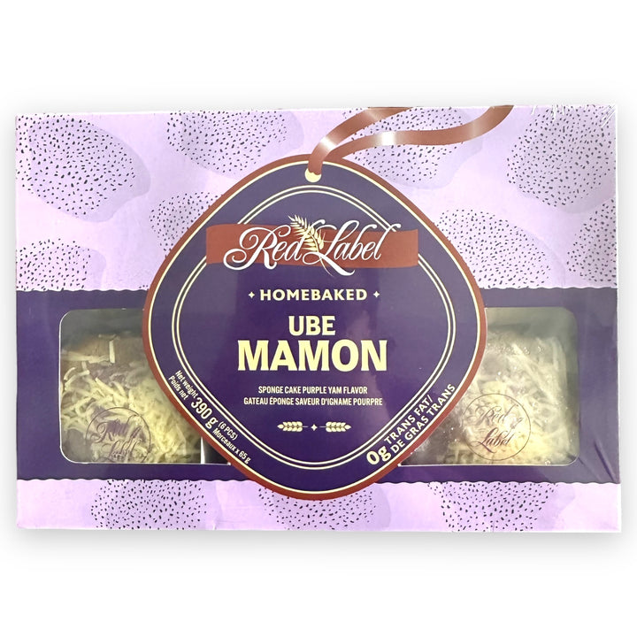 Red Label - Homebaked Ube Mamon Spongecake Purple Yam Flavor (6 PCS) 390 G