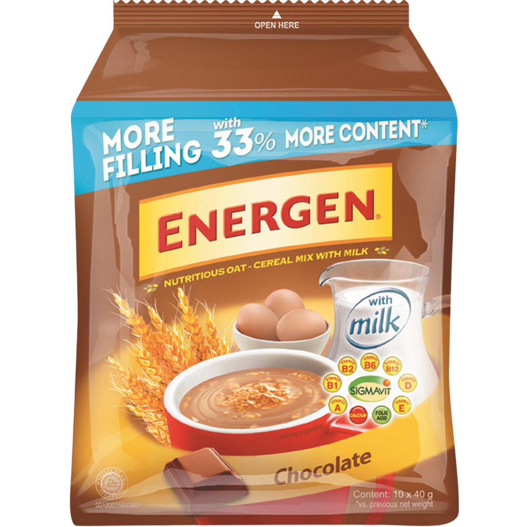 Energen - Oat Cereal Milk Drink Chocolate 40 G X 10 Pack