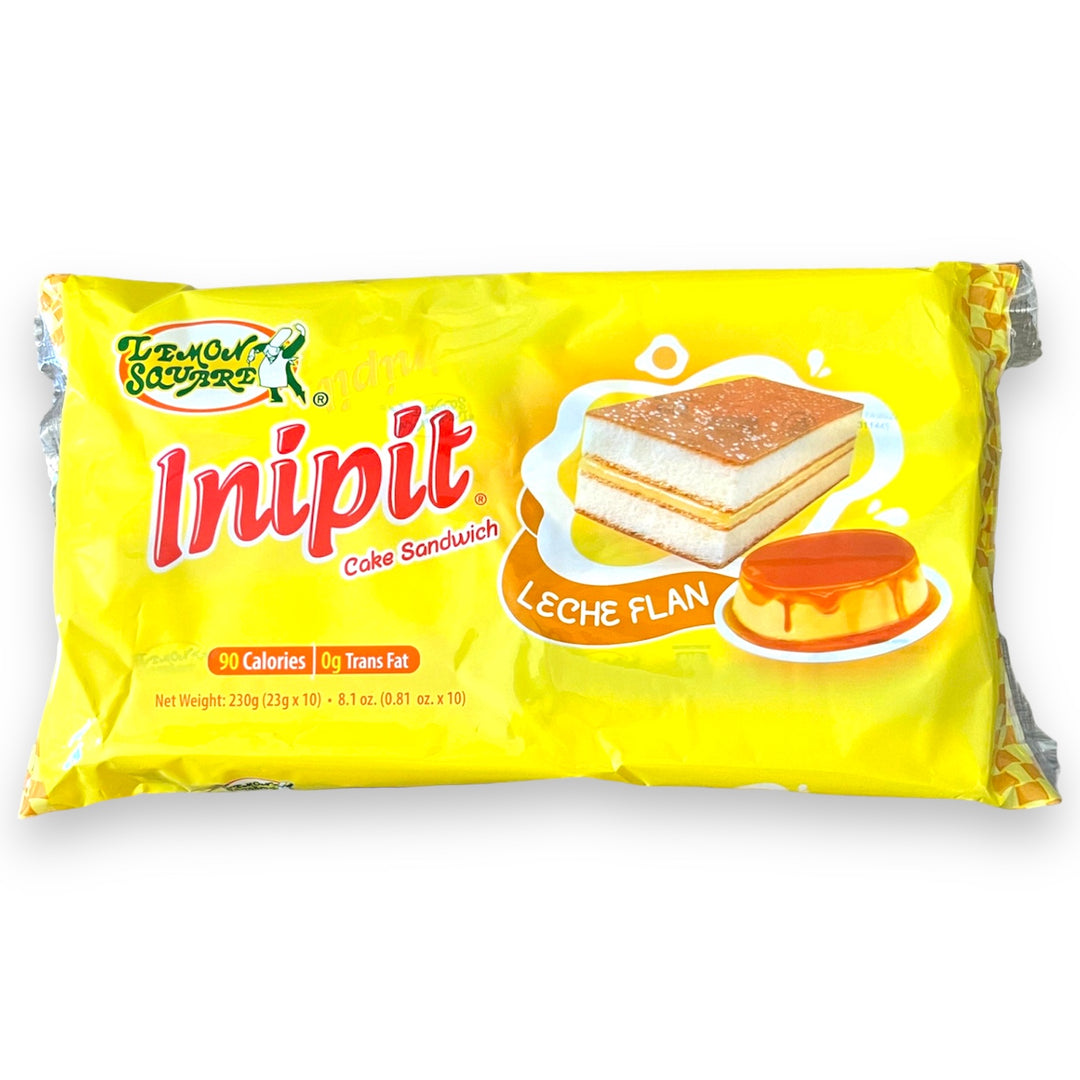 Lemon Square - Inipit Cake Sandwich Leche Flan 23 G X 10 Pack