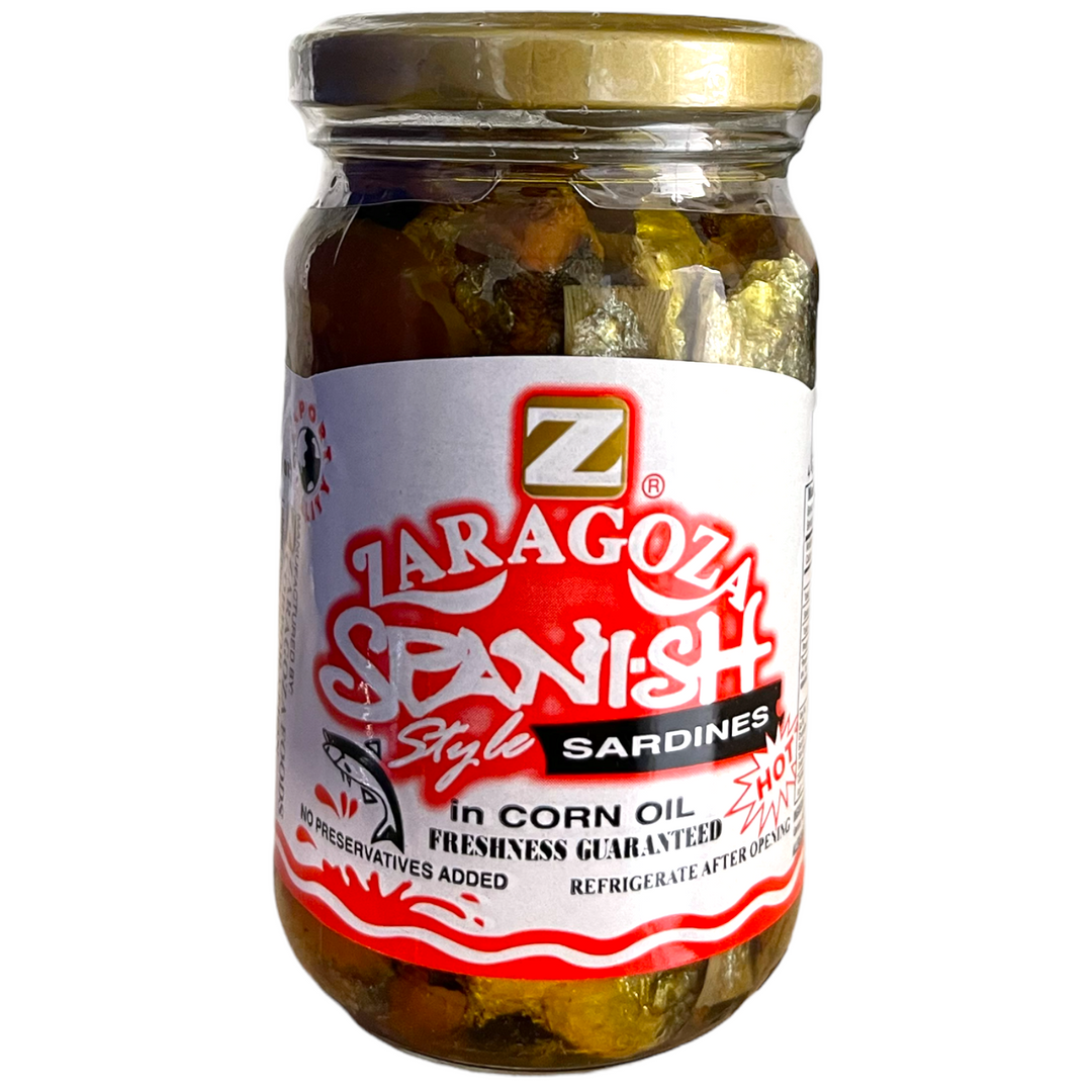 Zaragoza - Spanish Style Sardines in Corn Oil HOT 7.76 OZ