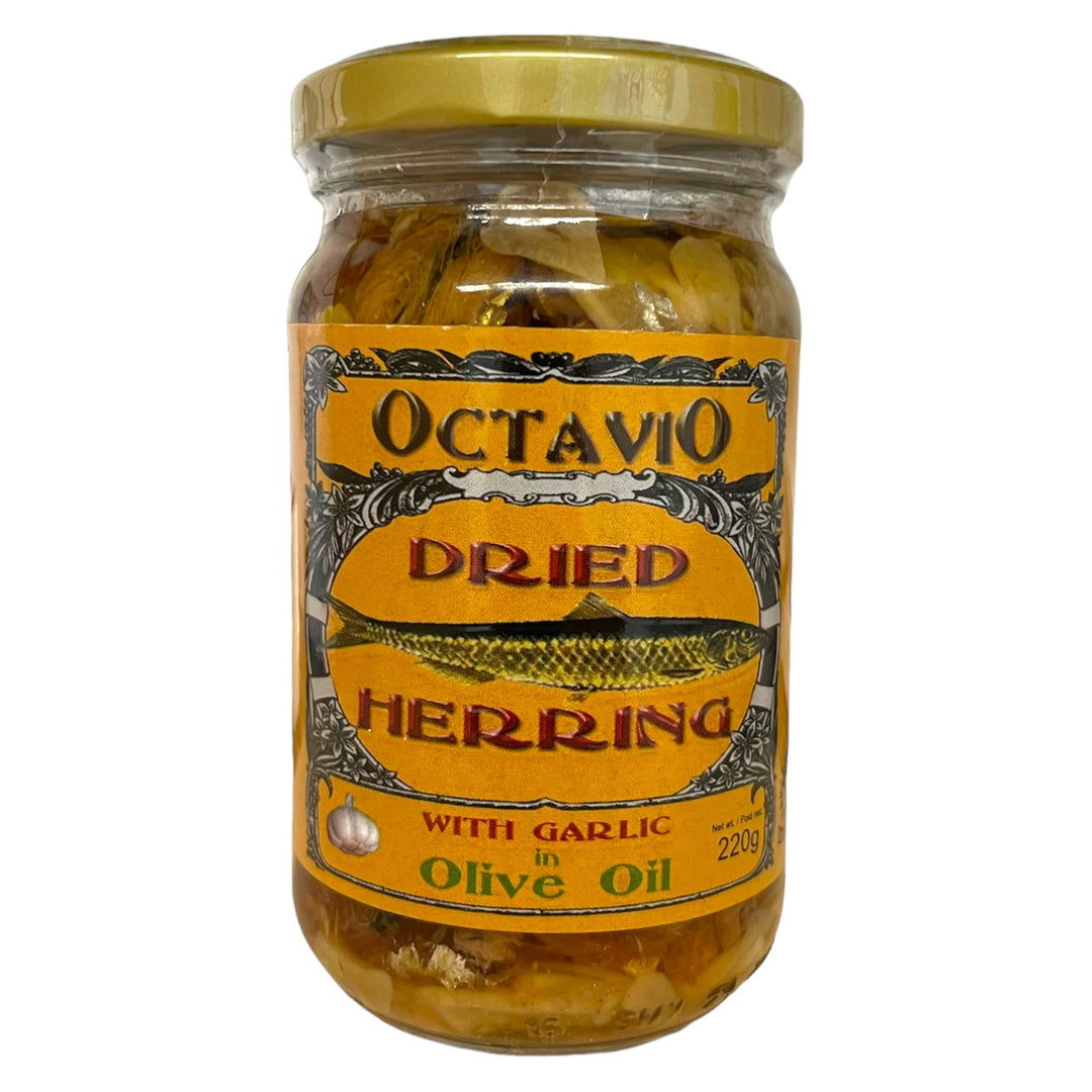 Octavio - Dried Herring with Garlic in Olive Oil 220 G