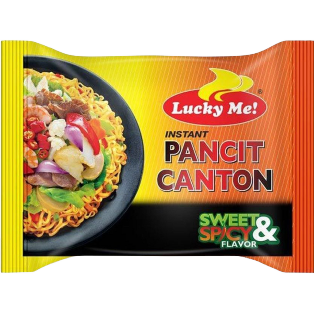 12 Pack Lucky Me Pancit Canton Chow Mein Sweet & Spicy