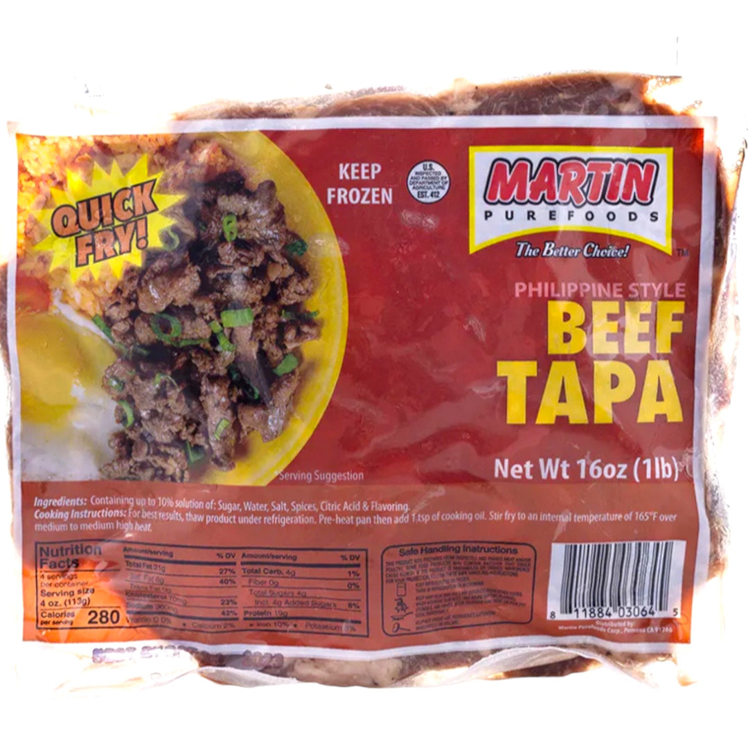 Martin Purefoods - Philippine Style Beef Tapa (Quick Fry) 12 OZ