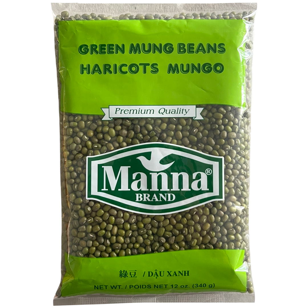 Manna - Green Mung Beans Whole Premium Quality 12 OZ