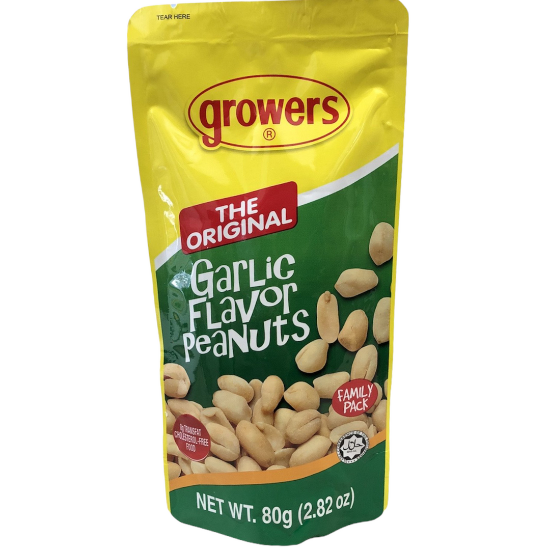 Growers - The Original Garlic Flavor Peanuts 80 G