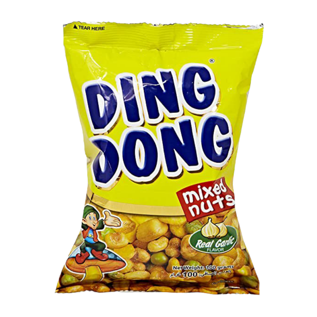 Ding Dong Mixed Nuts Real Garlic (Yellow) 3.53 OZ
