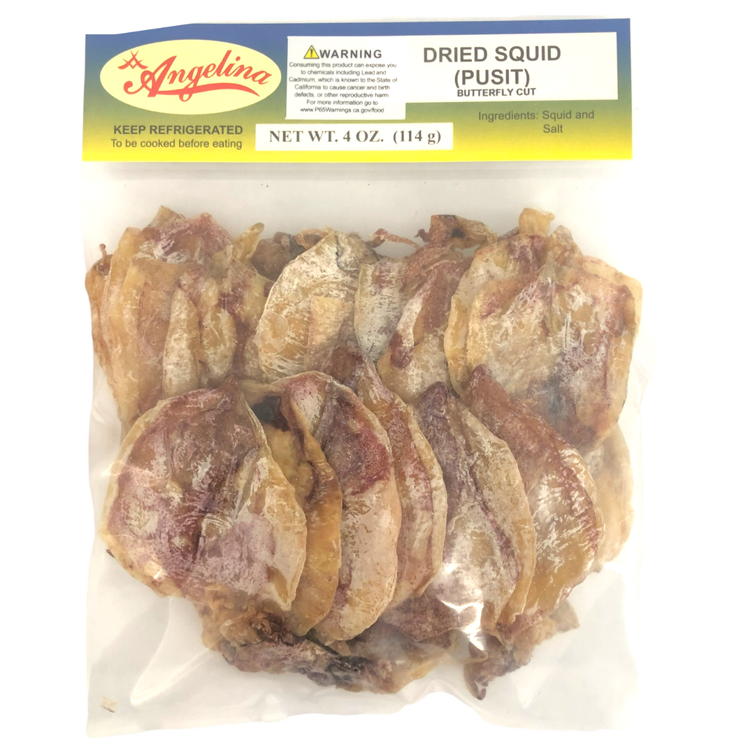 Angelina - Dried Squid (Pusit) Butterfly Cut 4 OZ