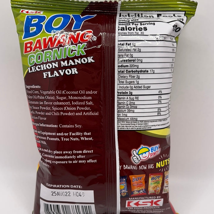 Boy Bawang - Cornick Lechon Manok Flavor 3.54 OZ